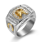 Egyptian Green Pharaoh Portrait Ring