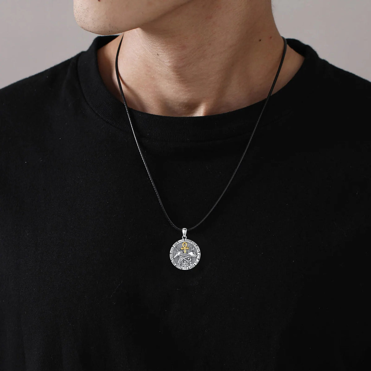 Eudora 925 Silver Anubis Necklace