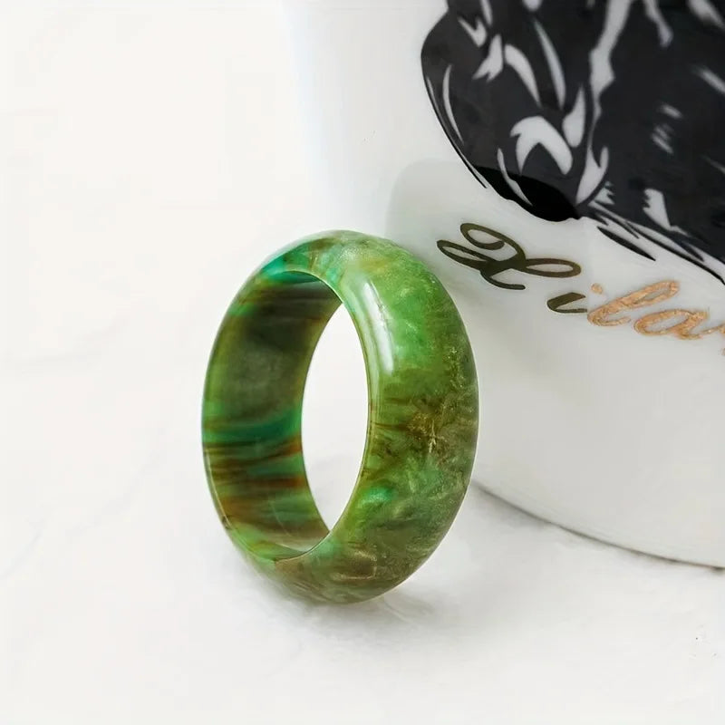 Bohemian Rainbow Resin Ring