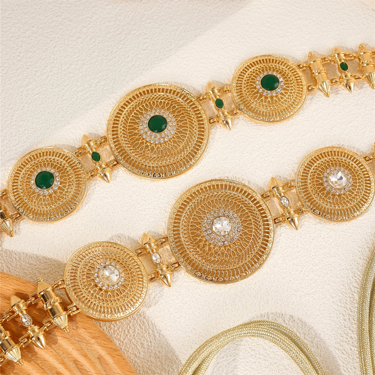 Moroccan Rhinestone Waist Chain Belt