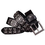 Genuine Leather Punk Rock Belt
