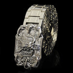Men's Retro Dragon Belt – Gold Stainless 