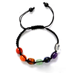 2Pcs 7 Chakra Reiki Healing Crystal Yoga Bracelets 