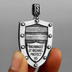Viking Warrior Archangel Michael Shield Pendant