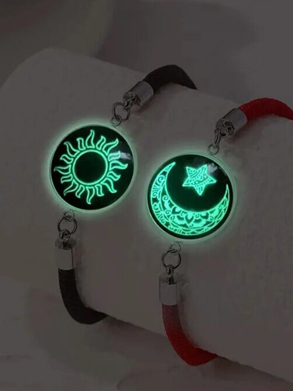 Sun and Moon Luminous Couple Bracelets