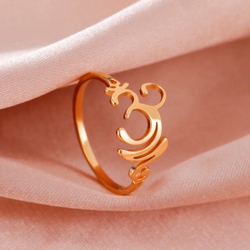 Om Aum Symbol Ring