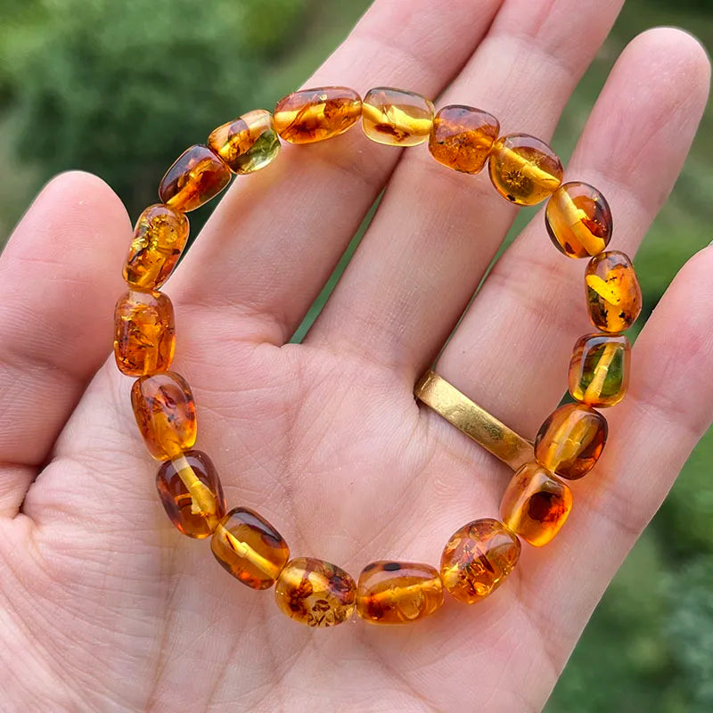 Unisex Real Amber Bracelet