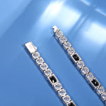 ICEOUTBOX Moissanite & Black CZ Bracelet