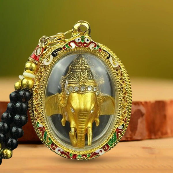 Thai Buddha Ganesha Pendant - Elephant God Amulet