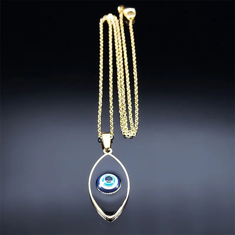Lucky Evil Eye & Amulet Protection Necklace
