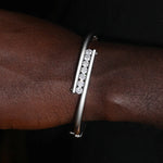 S925 Moissanite Punk Couple Bangle