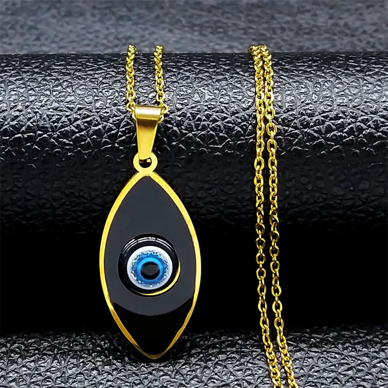 Lucky Evil Eye & Amulet Protection Necklace