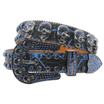 Strap Punk Rhinestone Western Belt
