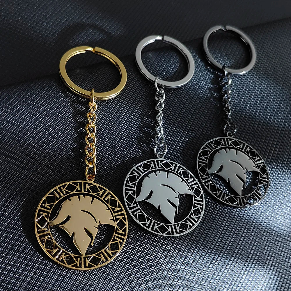 Roman Gladiator Helmet Keychain