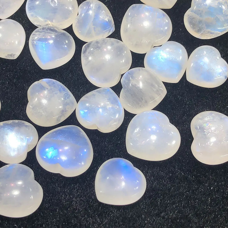 Natural Moonstone Heart Gemstone