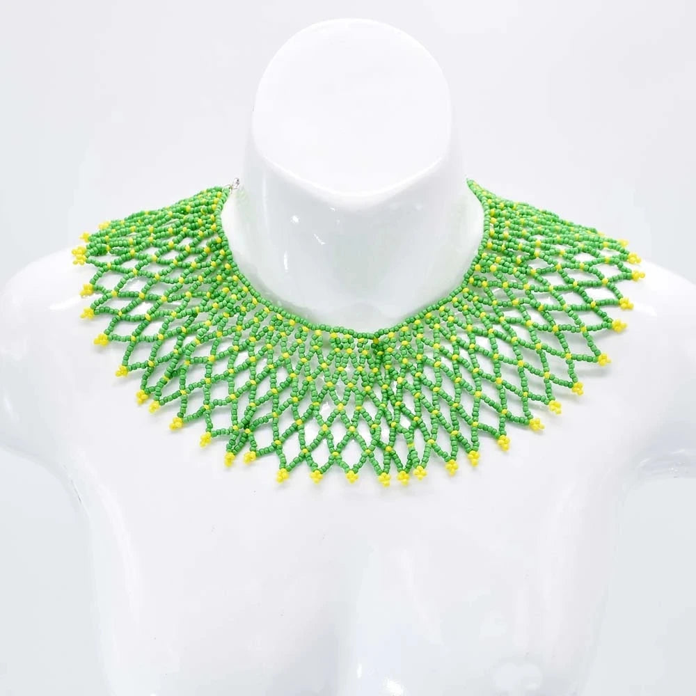 Multicolor Resin Beads Choker