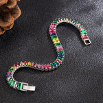 925 Sterling Silver Crystal Bracelet 
