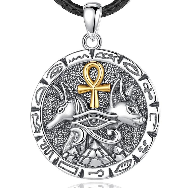 Eudora 925 Silver Anubis Necklace