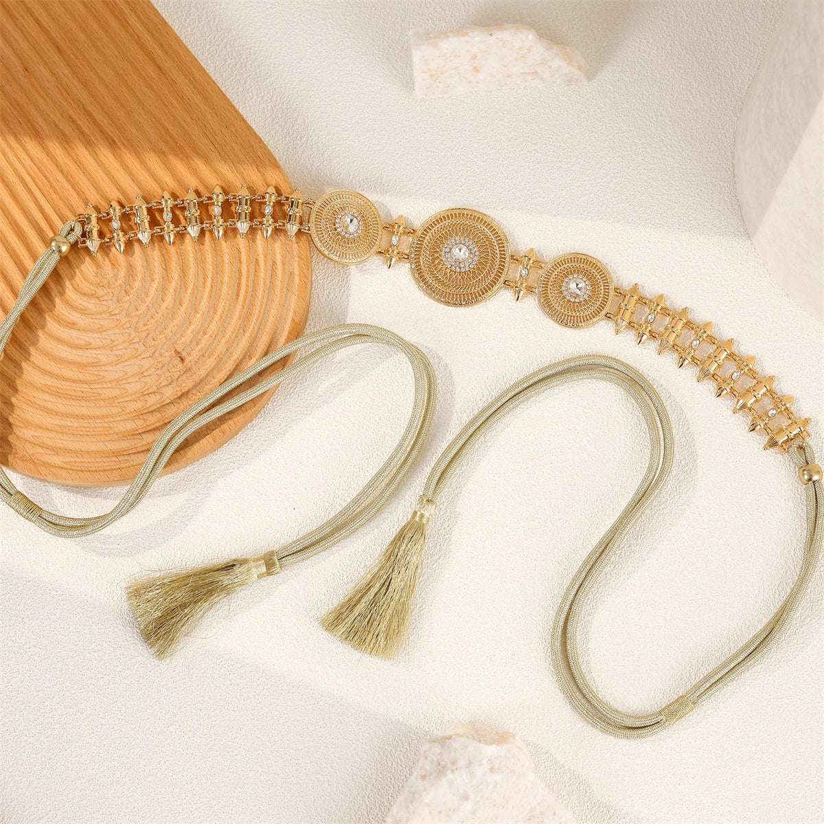 Moroccan Rhinestone Waist Chain Belt