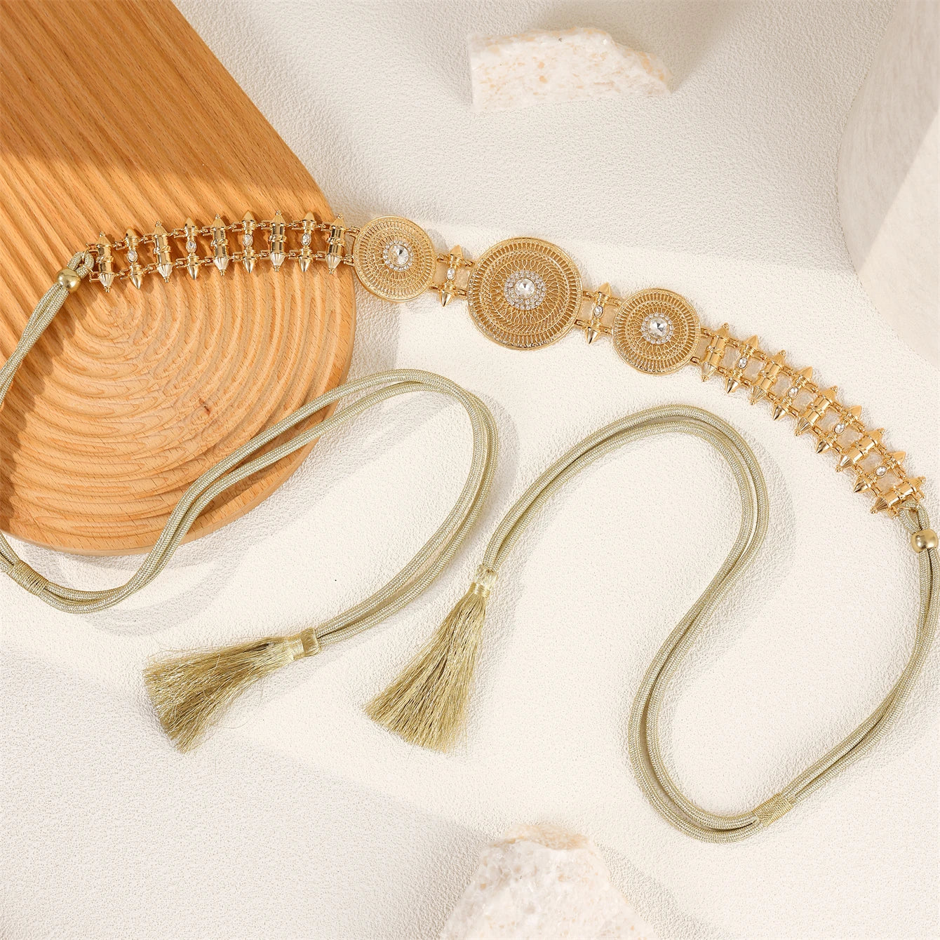 Moroccan Rhinestone Waist Chain Belt
