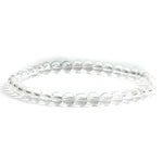 Unisex Natural Stone Beaded Elastic Bracelet