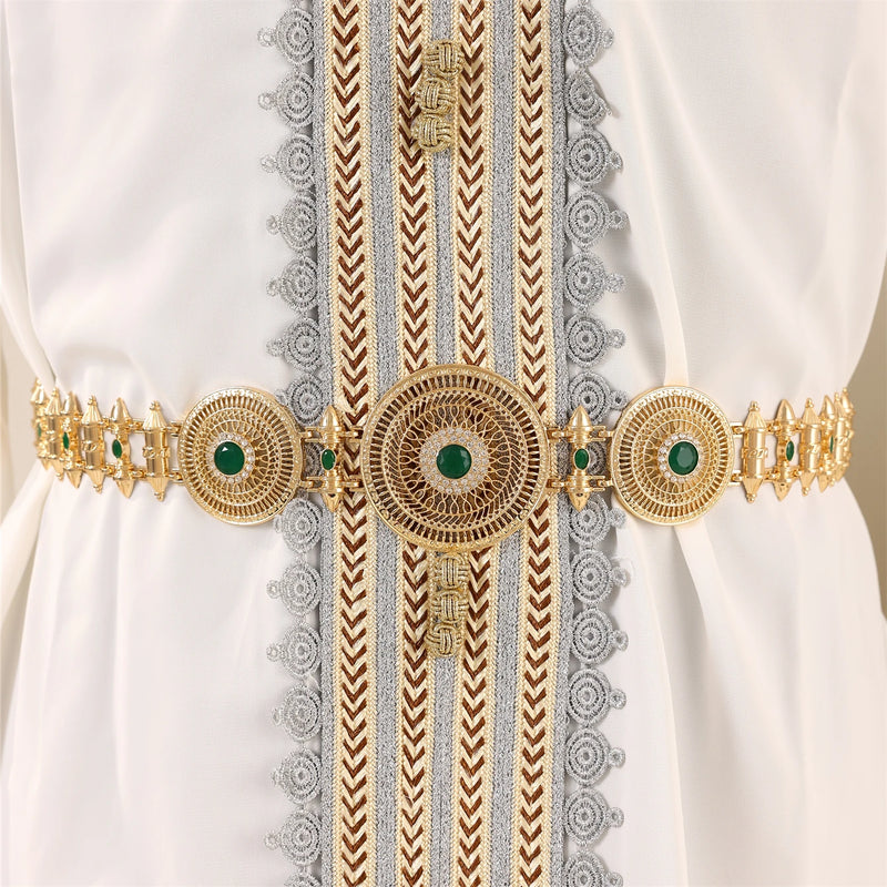 Luxury Moroccan Rhinestone Waist Chain Belt