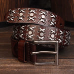 Genuine Leather Punk Rock Belt