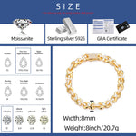 S925 Iced Out Cross Infinity Bracelet