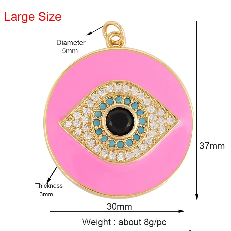Turkish Blue Evil Eye Charm Pendant