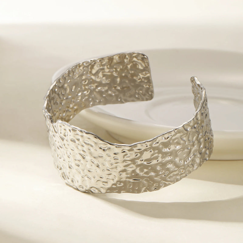 Wrinkle-Textured Cuff Bracelet