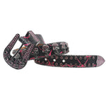 Strap Punk Rhinestone Western Belt
