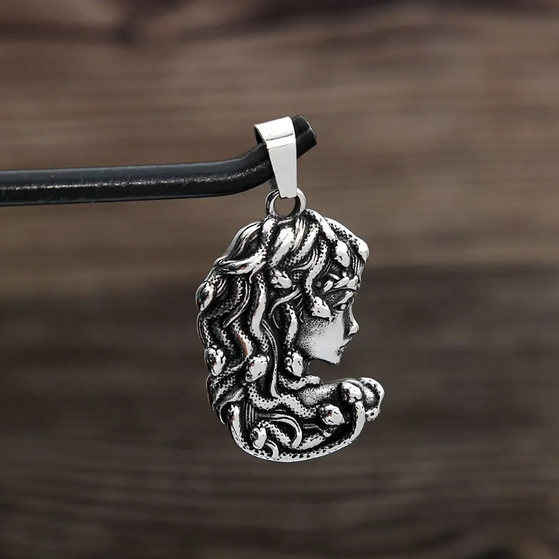 Gorgon Pendant Necklace - Gothic Greek Mythology