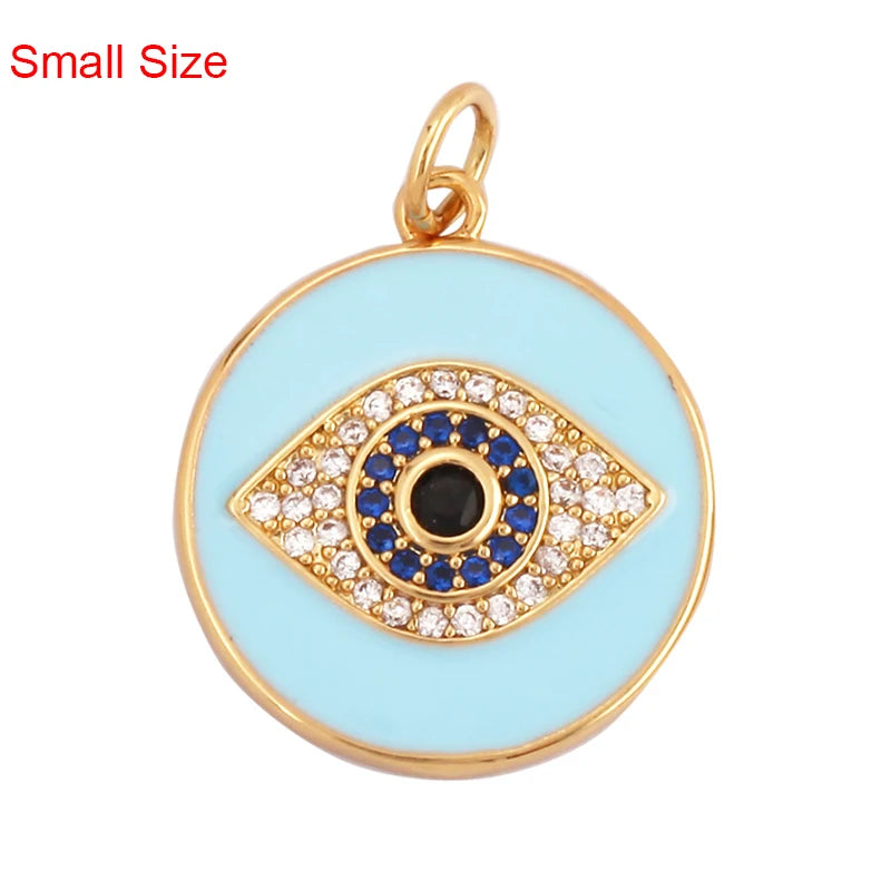 Turkish Blue Evil Eye Charm Pendant