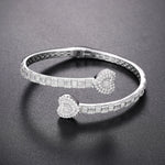 TUHE Luxury Moissanite 925 Silver Hip-Hop Bangle