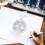 Eudora 925 Silver Anubis Necklace