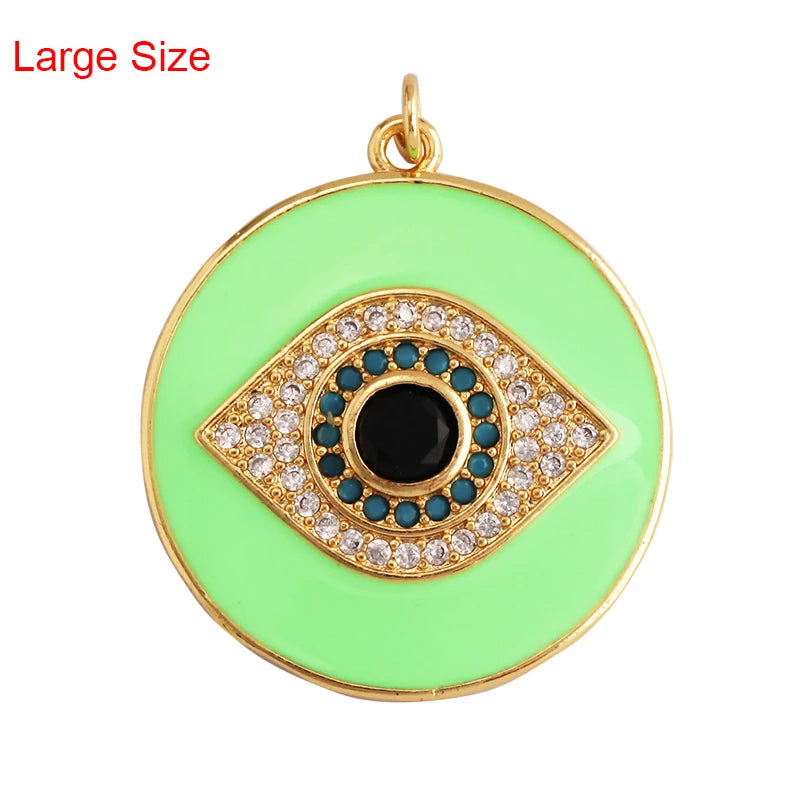 Turkish Blue Evil Eye Charm Pendant