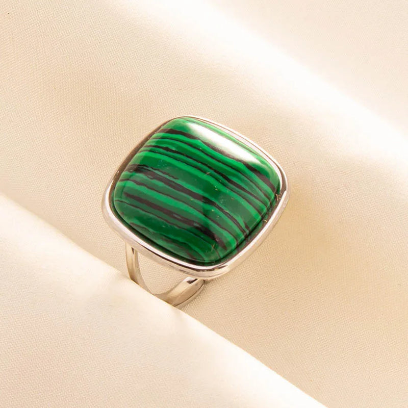 Green Turquoise Adjustable Ring