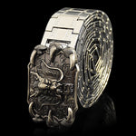 Men's Retro Dragon Belt – Gold Stainless 