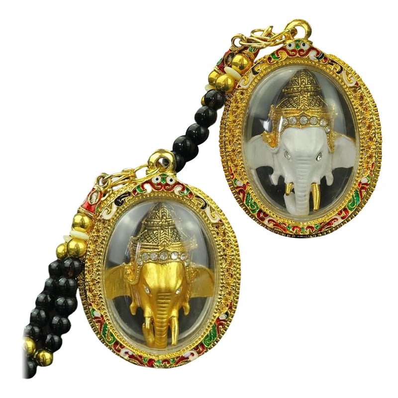 Thai Buddha Ganesha Pendant - Elephant God Amulet