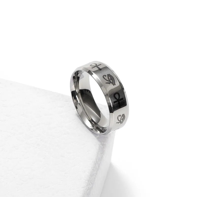 Eye of Horus Stainless Steel Ring