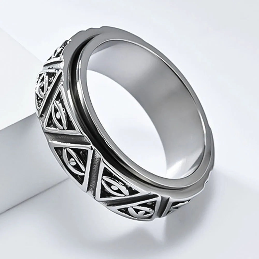 Eye of Horus Titanium Ring