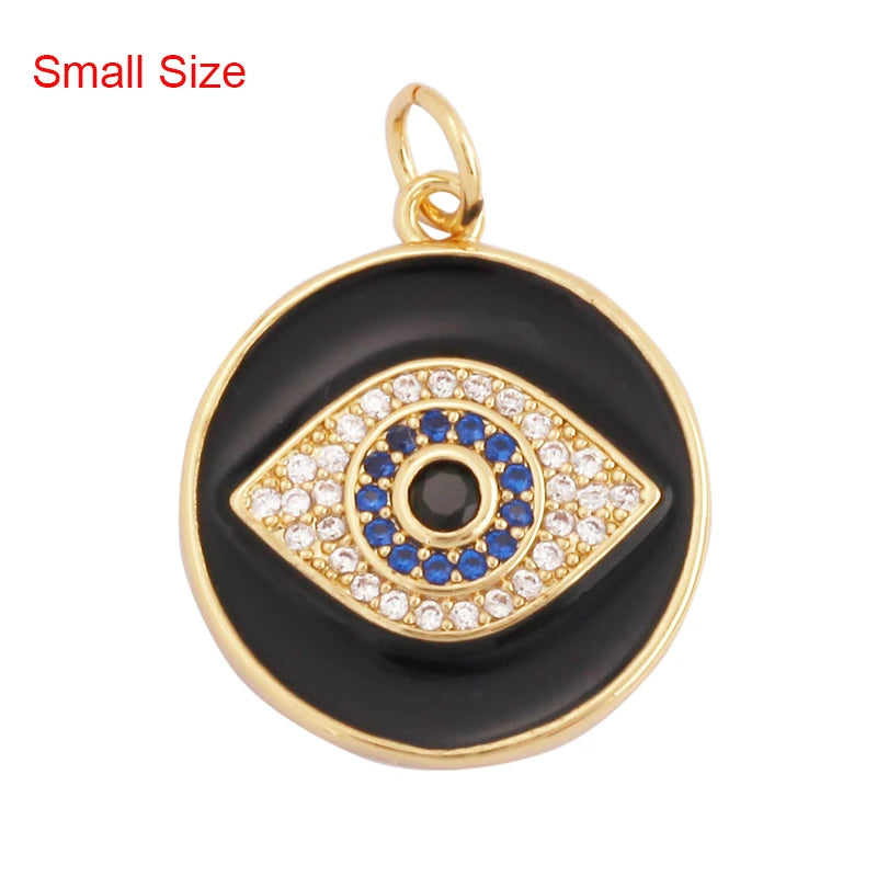 Turkish Blue Evil Eye Charm Pendant