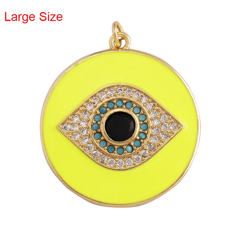 Turkish Blue Evil Eye Charm Pendant