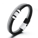Men's Leather Chain Bracelet 