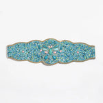 Turquoise Beads Elastic Corset Belt