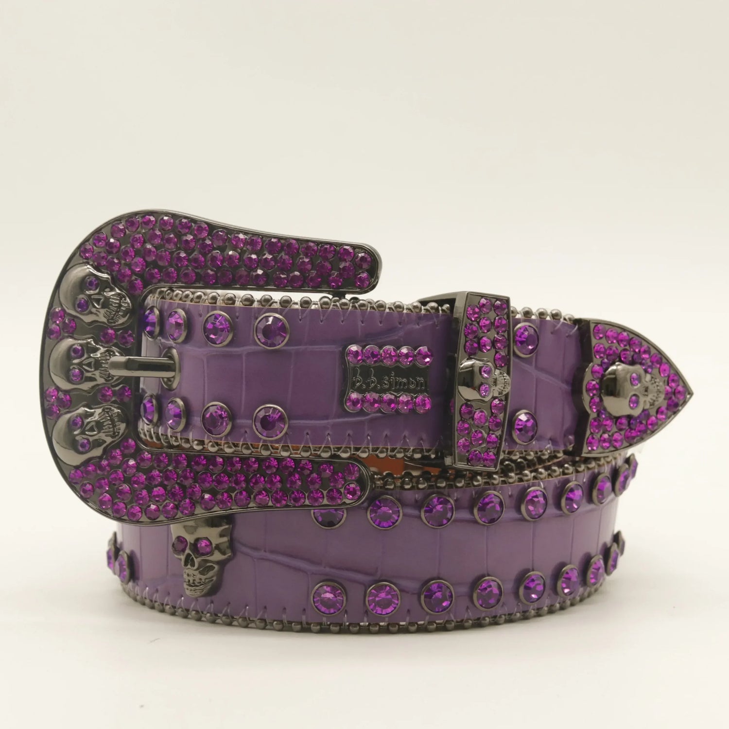 Shiny Silver BB Simon Belts