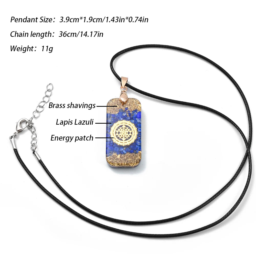 Orgonite EMF Protection Chakra Necklace