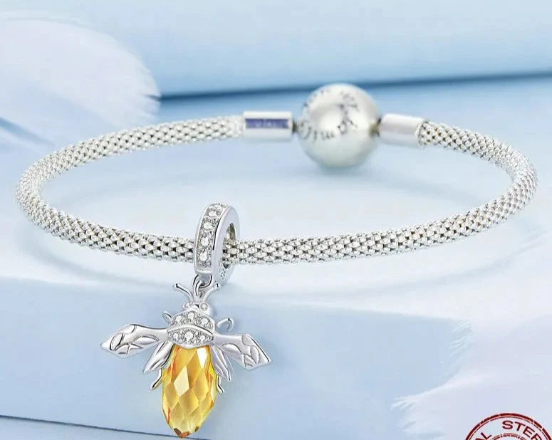 Charm with Zircon for Bracelets