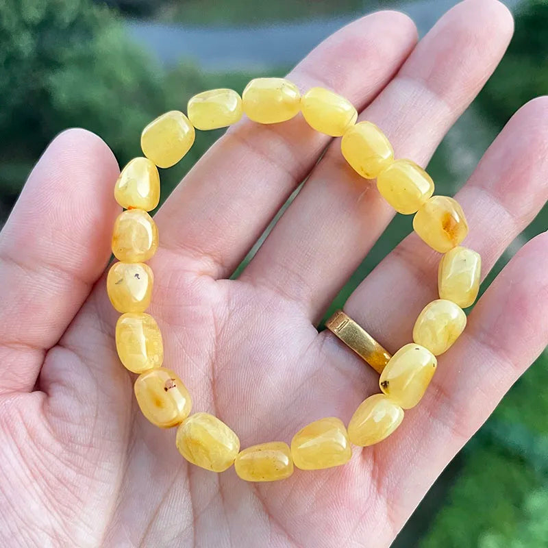 Unisex Real Amber Bracelet