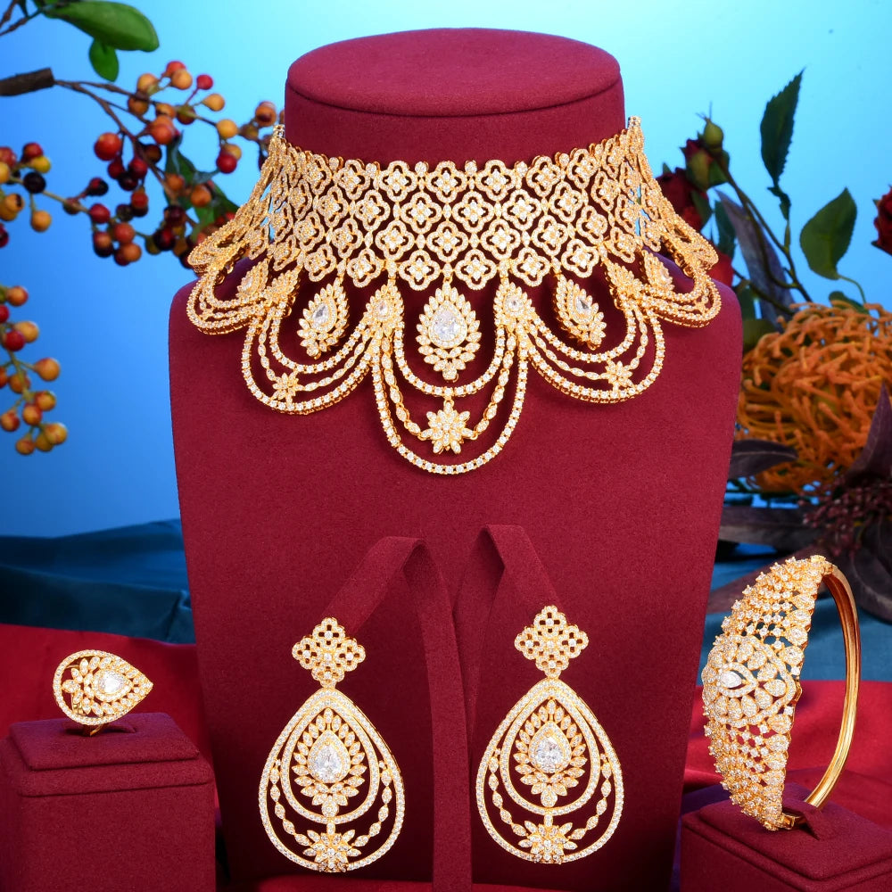 Luxury Peacock Bridal Jewelry Set